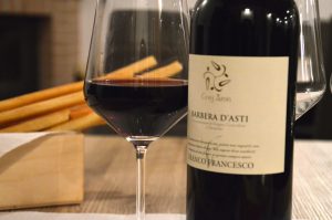 Degustazione vino rosso Franco Francesco